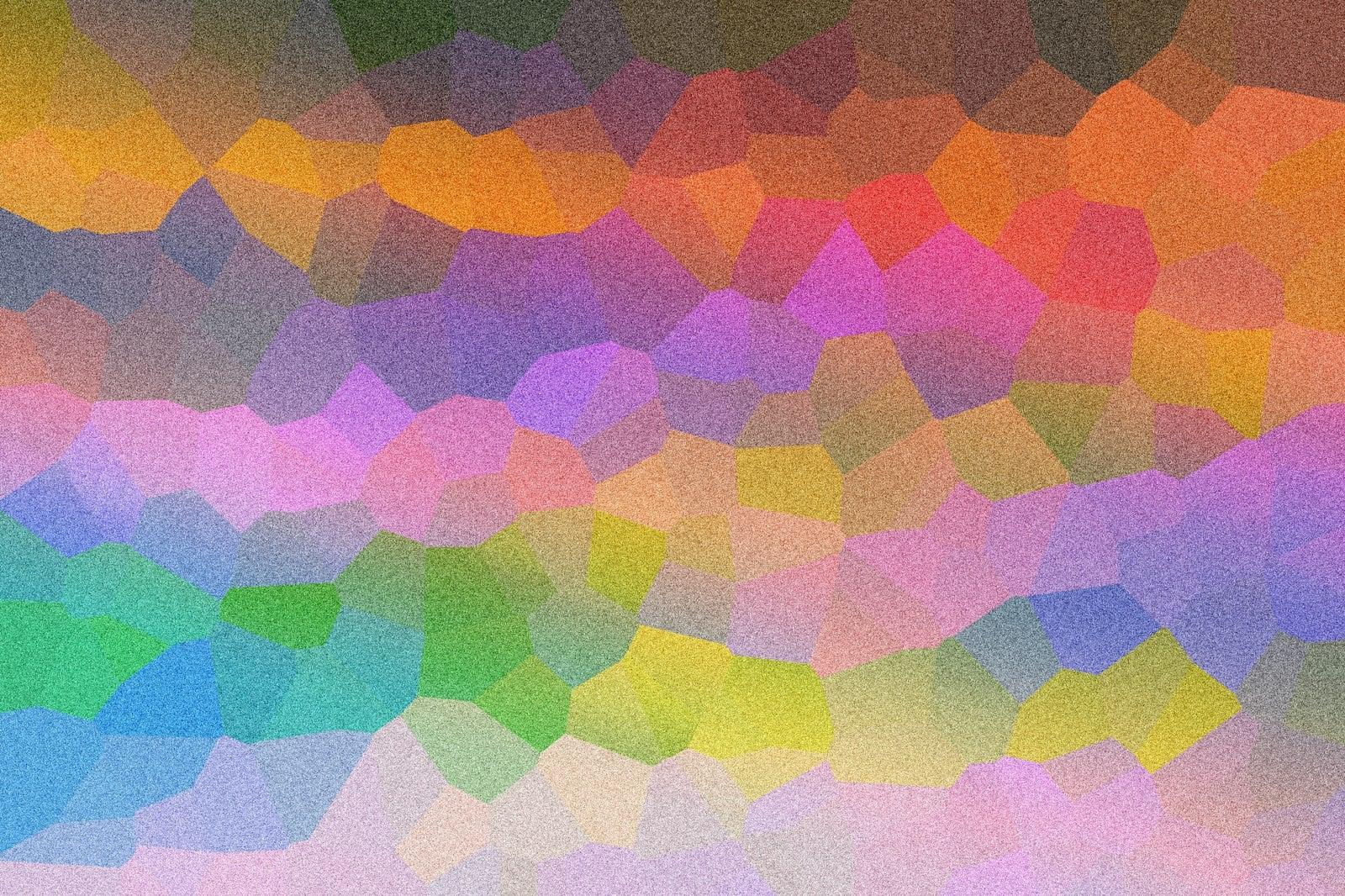 Abstract mosaic of vibrant, pastel colors